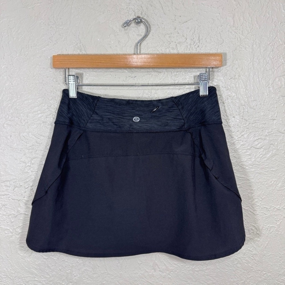 Etonic Tennis Skirt Skort XS Black Active Golf Athletic Preppy Pickleball Sexy - Picture 6 of 11